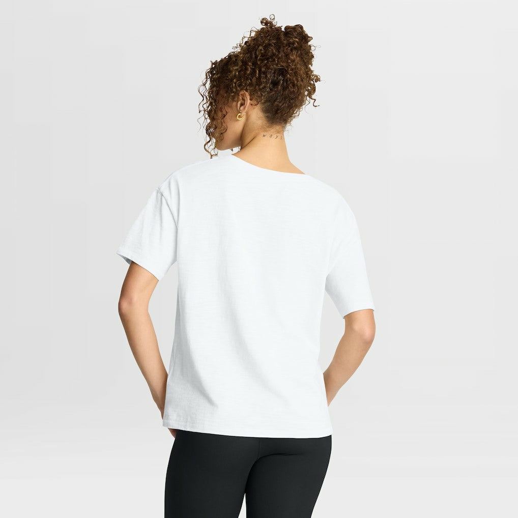 Washington Commanders Women's Redzone Slub Boxy T-Shirt - White T-shirts