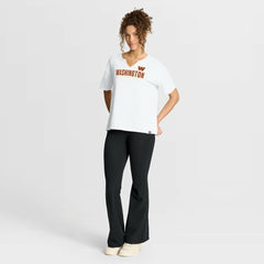 Washington Commanders Women's Redzone Slub Boxy T-Shirt - White T-shirts