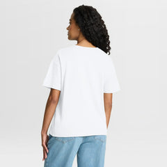 Minnesota Vikings Women's Redzone Slub Boxy T-Shirt - White T-shirts