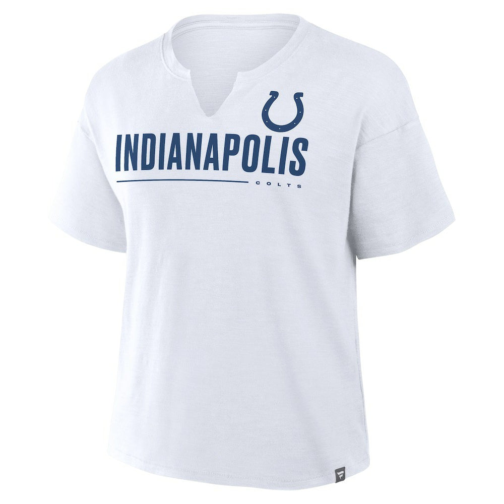 Indianapolis Colts Women's Redzone Slub Boxy T-Shirt - White T-shirts