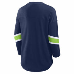 Seattle Seahawks Women's Redzone 3/4-Sleeve T-Shirt - College Navy T-shirts