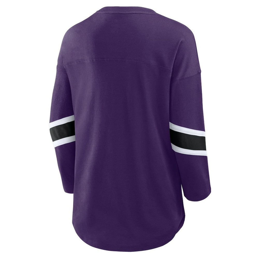 Baltimore Ravens Women's Redzone 3/4-Sleeve T-Shirt - Purple T-shirts