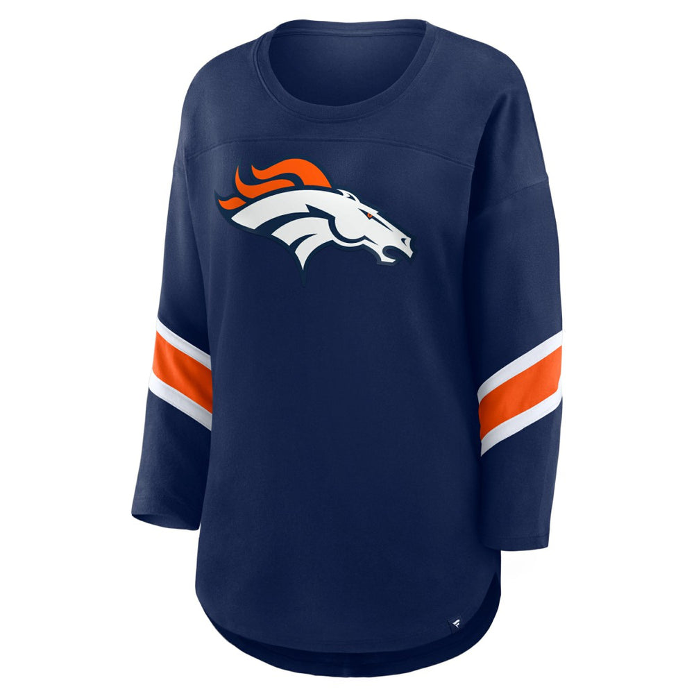 Denver Broncos Women's Redzone 3/4-Sleeve T-Shirt - Navy T-shirts