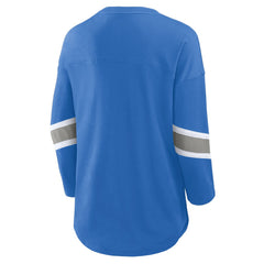 Detroit Lions Women's Redzone 3/4-Sleeve T-Shirt - Blue T-shirts