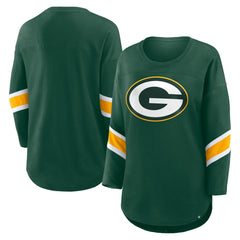 Green Bay Packers Women's Redzone 3/4-Sleeve T-Shirt - Green T-shirts