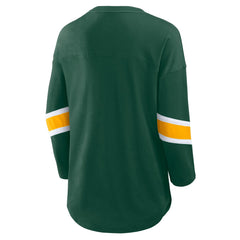 Green Bay Packers Women's Redzone 3/4-Sleeve T-Shirt - Green T-shirts