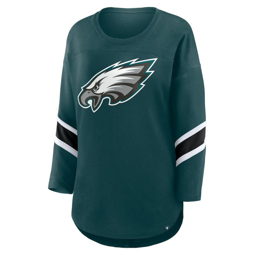 Philadelphia Eagles Women's Redzone 3/4-Sleeve T-Shirt - Green T-shirts