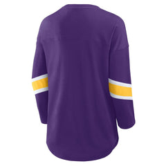 Minnesota Vikings Women's Redzone 3/4-Sleeve T-Shirt - Purple T-shirts