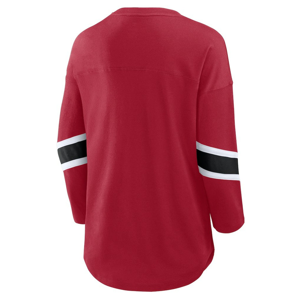 San Francisco 49ers Women's Redzone 3/4-Sleeve T-Shirt - Scarlet T-shirts