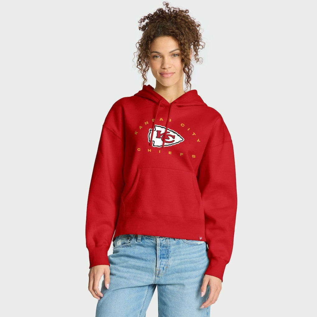 Kansas City Chiefs Women's Eligible Receiver Legacy Pullover Hoodie - Red Hoodies