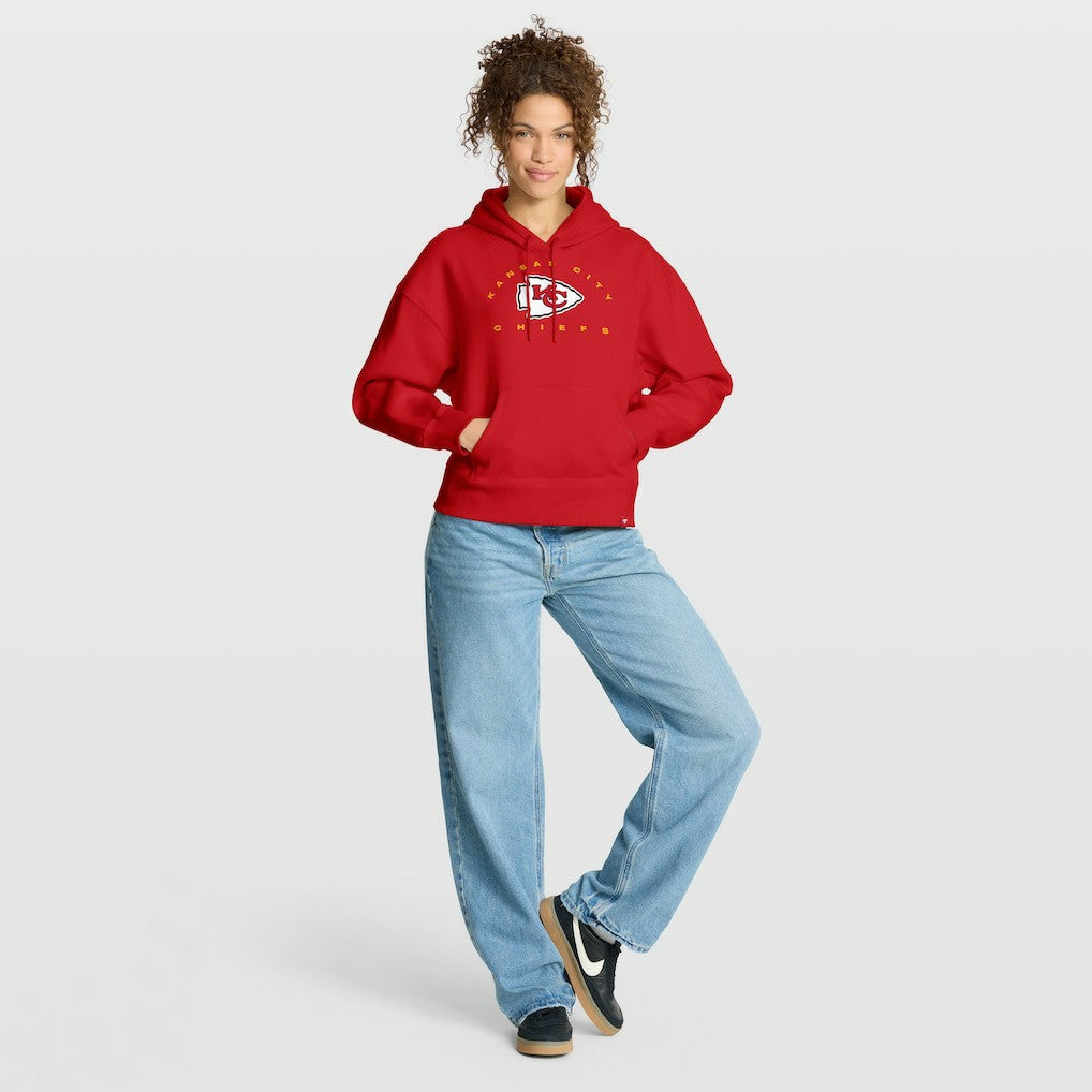 Kansas City Chiefs Women's Eligible Receiver Legacy Pullover Hoodie - Red Hoodies