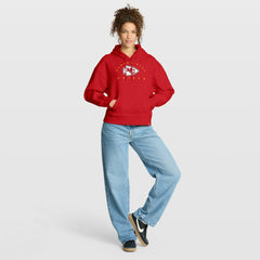 Kansas City Chiefs Women's Eligible Receiver Legacy Pullover Hoodie - Red Hoodies