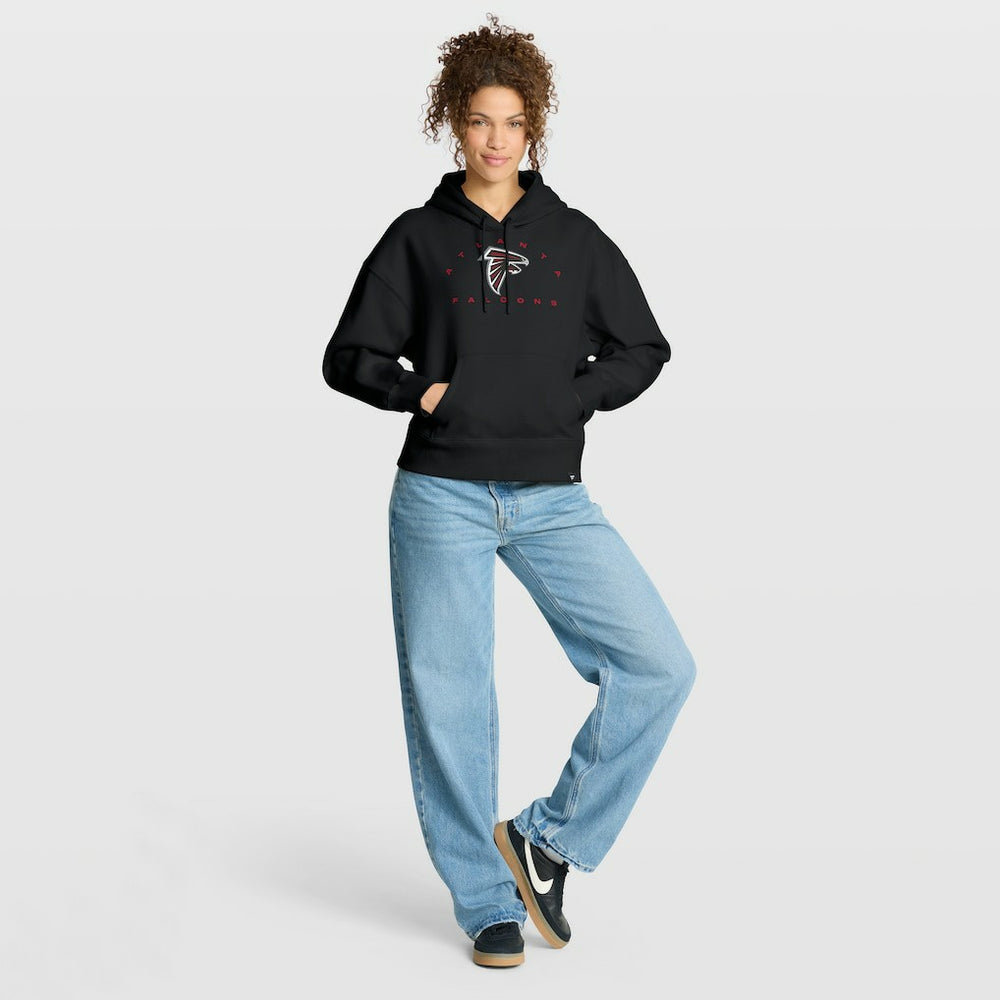 Atlanta Falcons Women's Eligible Receiver Legacy Pullover Hoodie - Black Hoodies