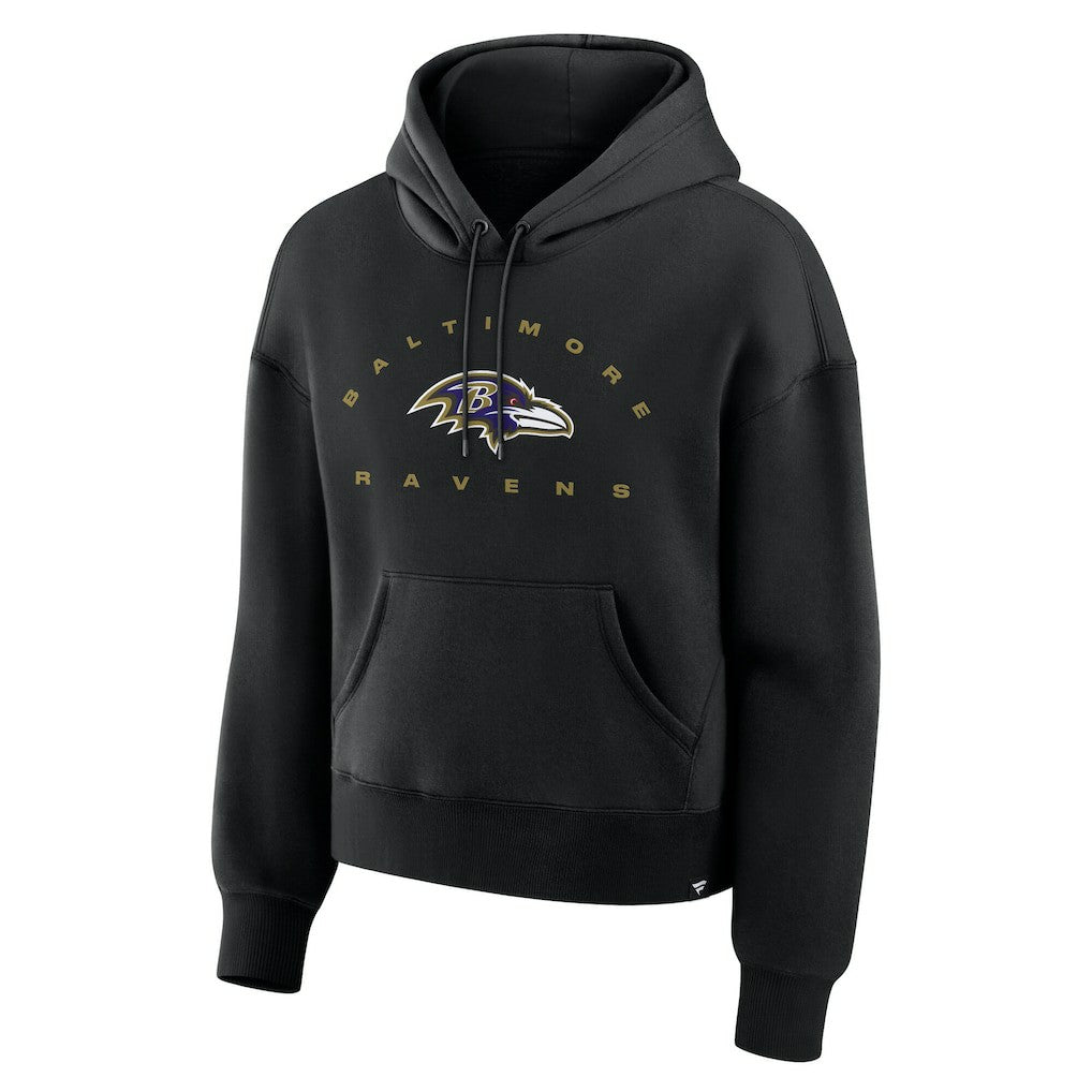 Baltimore Ravens Women's Eligible Receiver Legacy Pullover Hoodie - Black Hoodies