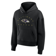 Baltimore Ravens Women's Eligible Receiver Legacy Pullover Hoodie - Black Hoodies