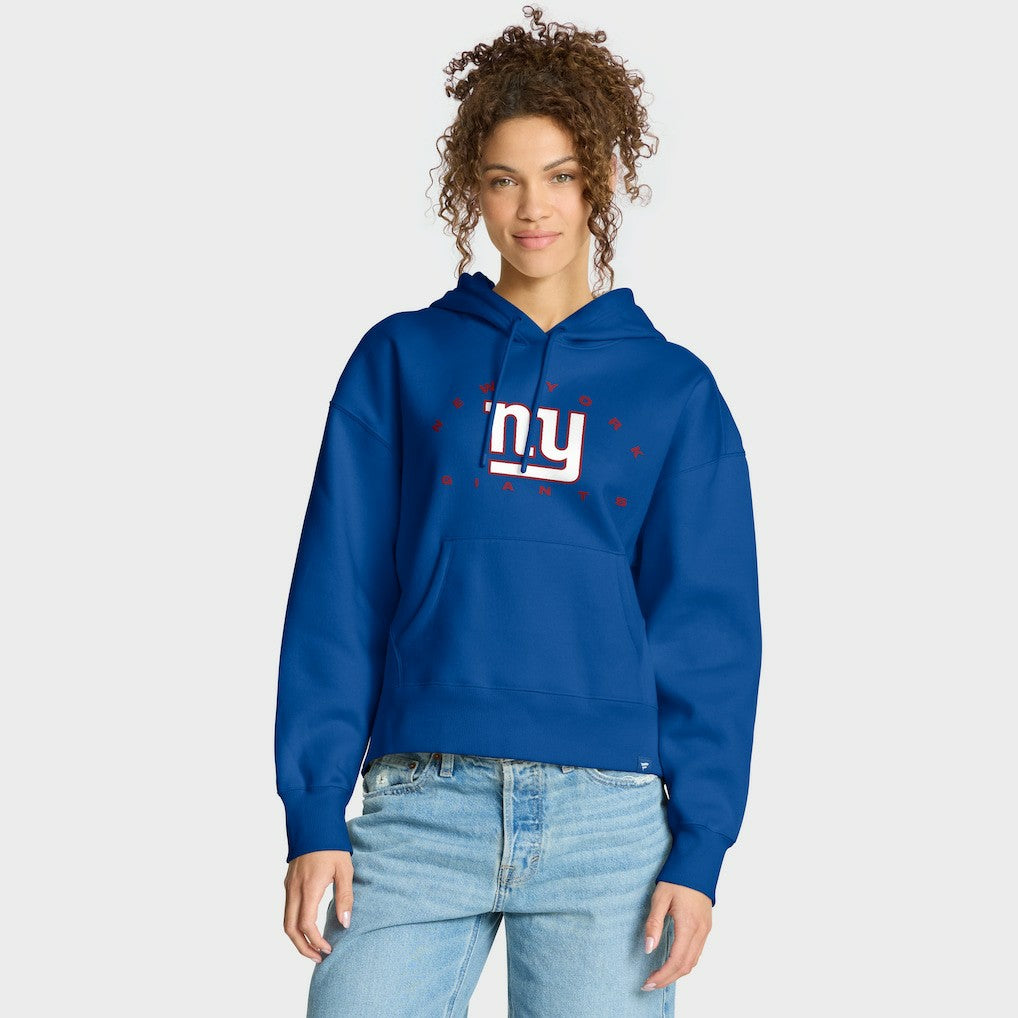 New York Giants Women's Eligible Receiver Legacy Pullover Hoodie - Royal Hoodies