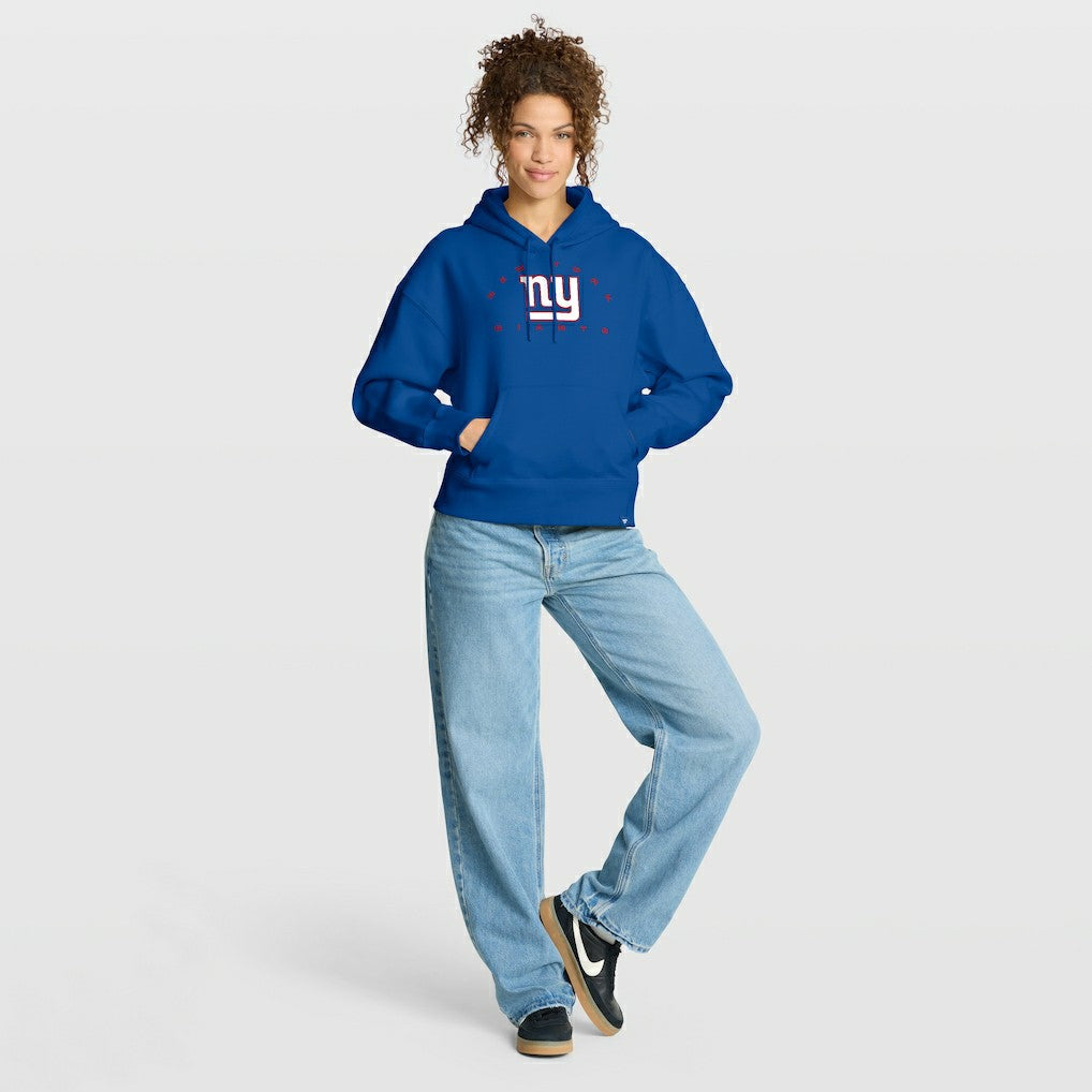 New York Giants Women's Eligible Receiver Legacy Pullover Hoodie - Royal Hoodies