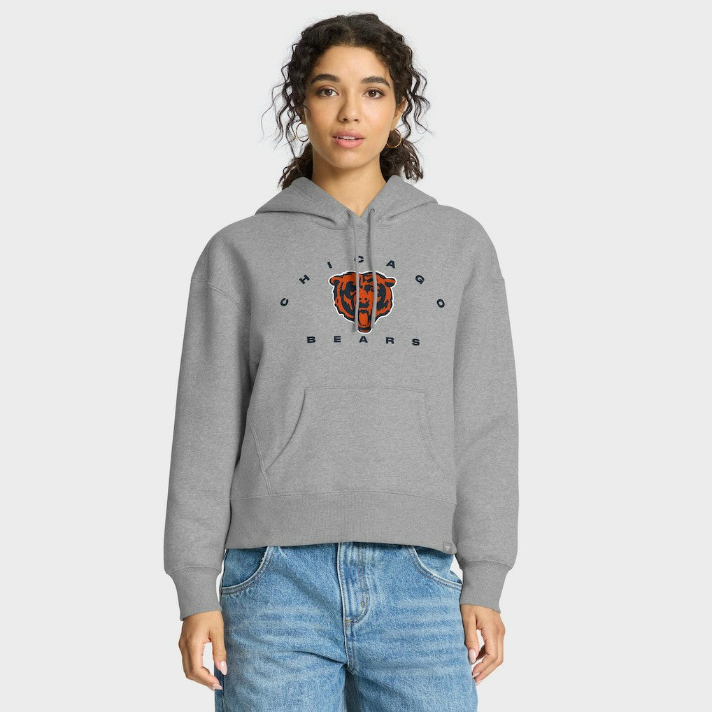 Chicago Bears Women's Eligible Receiver Legacy Pullover Hoodie - Heather Gray Hoodies