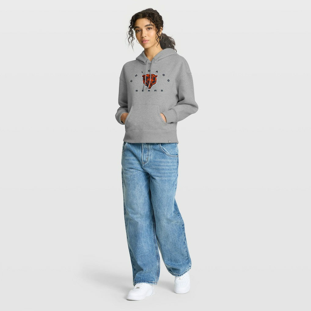 Chicago Bears Women's Eligible Receiver Legacy Pullover Hoodie - Heather Gray Hoodies