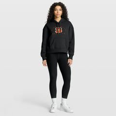 Cincinnati Bengals Women's Eligible Receiver Legacy Pullover Hoodie - Black Hoodies