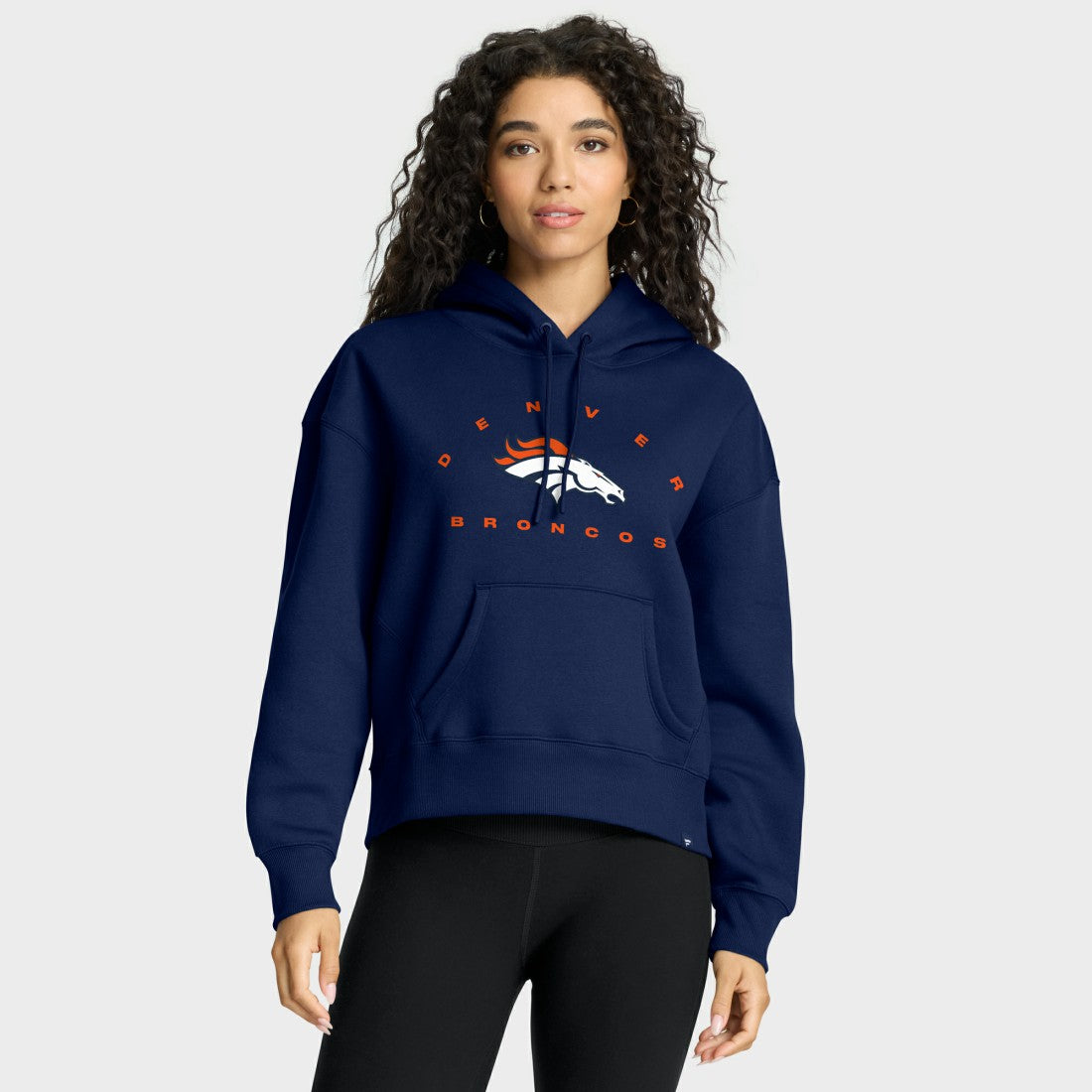 Denver Broncos Women's Eligible Receiver Legacy Pullover Hoodie - Navy Hoodies
