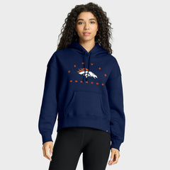 Denver Broncos Women's Eligible Receiver Legacy Pullover Hoodie - Navy Hoodies