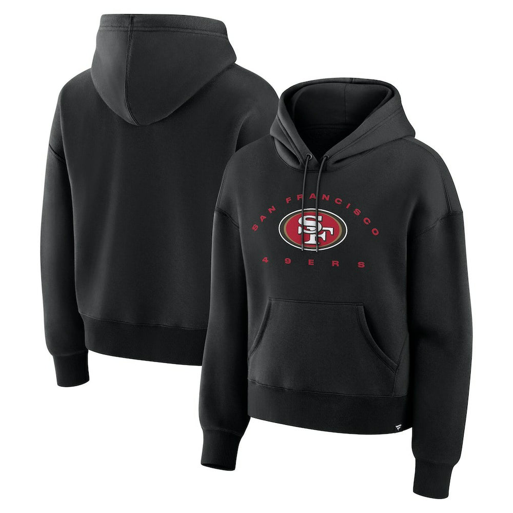 San Francisco 49ers Women's Eligible Receiver Legacy Pullover Hoodie - Black Hoodies