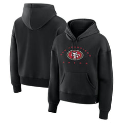 San Francisco 49ers Women's Eligible Receiver Legacy Pullover Hoodie - Black Hoodies