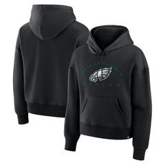 Philadelphia Eagles Women's Eligible Receiver Legacy Pullover Hoodie - Black Hoodies