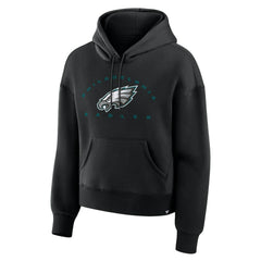 Philadelphia Eagles Women's Eligible Receiver Legacy Pullover Hoodie - Black Hoodies