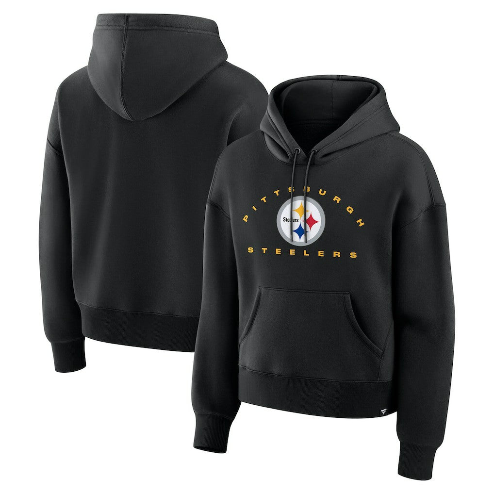 Pittsburgh Steelers Women's Eligible Receiver Legacy Pullover Hoodie - Black Hoodies