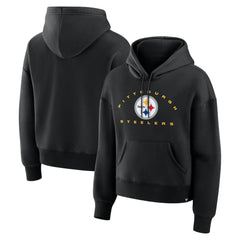Pittsburgh Steelers Women's Eligible Receiver Legacy Pullover Hoodie - Black Hoodies