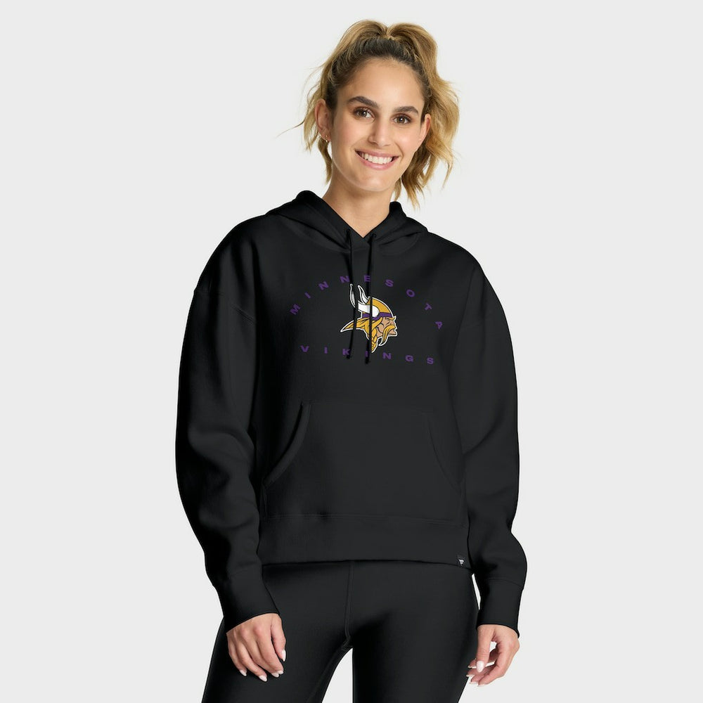 Minnesota Vikings Women's Eligible Receiver Legacy Pullover Hoodie - Black Hoodies