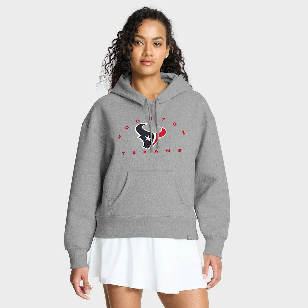 Houston Texans Women's Eligible Receiver Legacy Pullover Hoodie - Heather Gray Hoodies