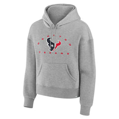 Houston Texans Women's Eligible Receiver Legacy Pullover Hoodie - Heather Gray Hoodies