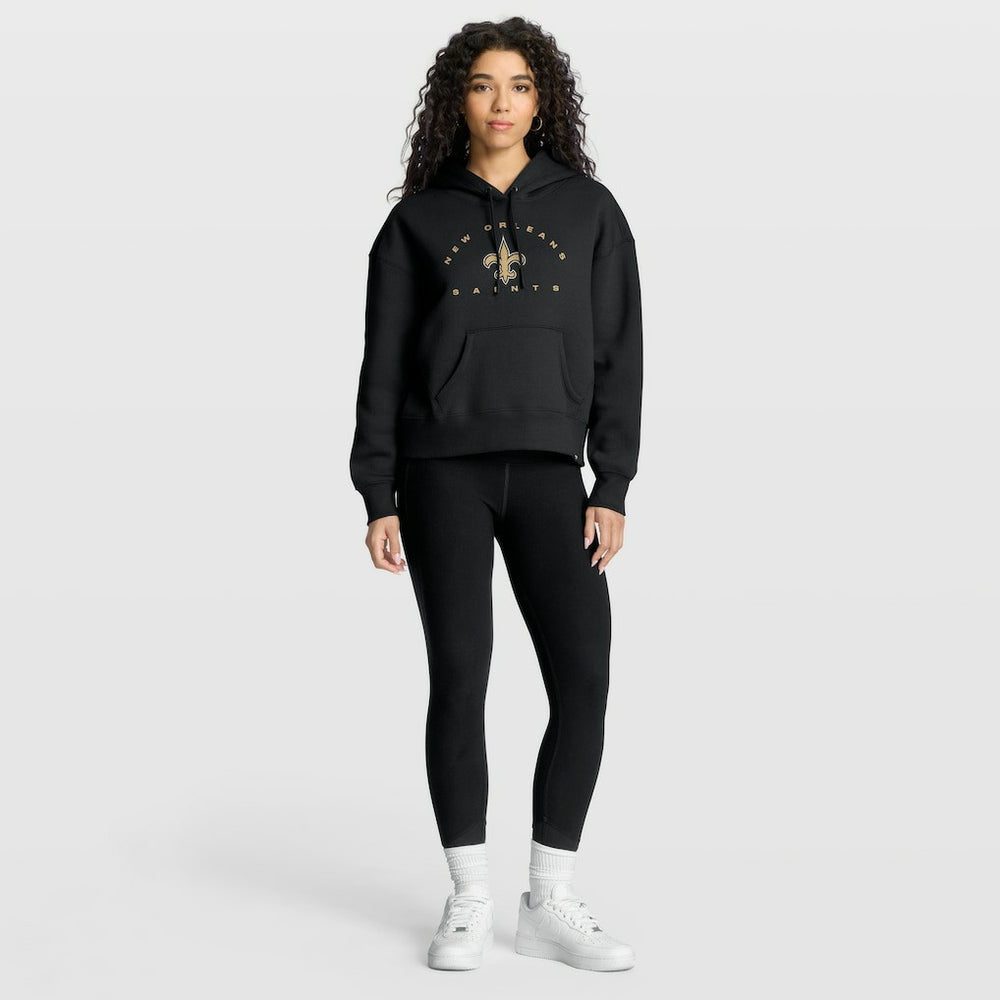 New Orleans Saints Women's Eligible Receiver Legacy Pullover Hoodie - Black Hoodies