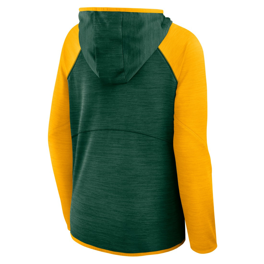 Green Bay Packers Women's Redzone End Around Pass Raglan Full-Zip Hoodie - Green/Gold Hoodies