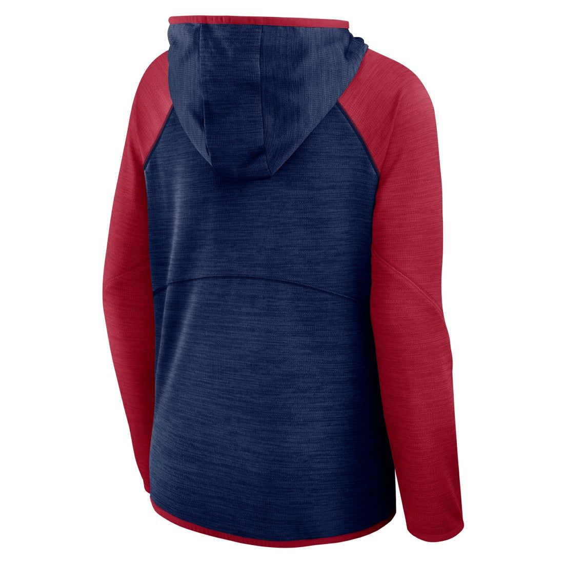 Houston Texans Women's Redzone End Around Pass Raglan Full-Zip Hoodie - Navy/Red Hoodies