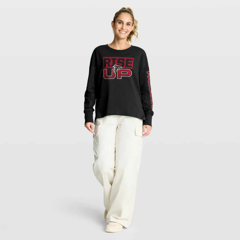 Atlanta Falcons Women's Hometown Legacy Long Sleeve T-Shirt - Black T-shirts