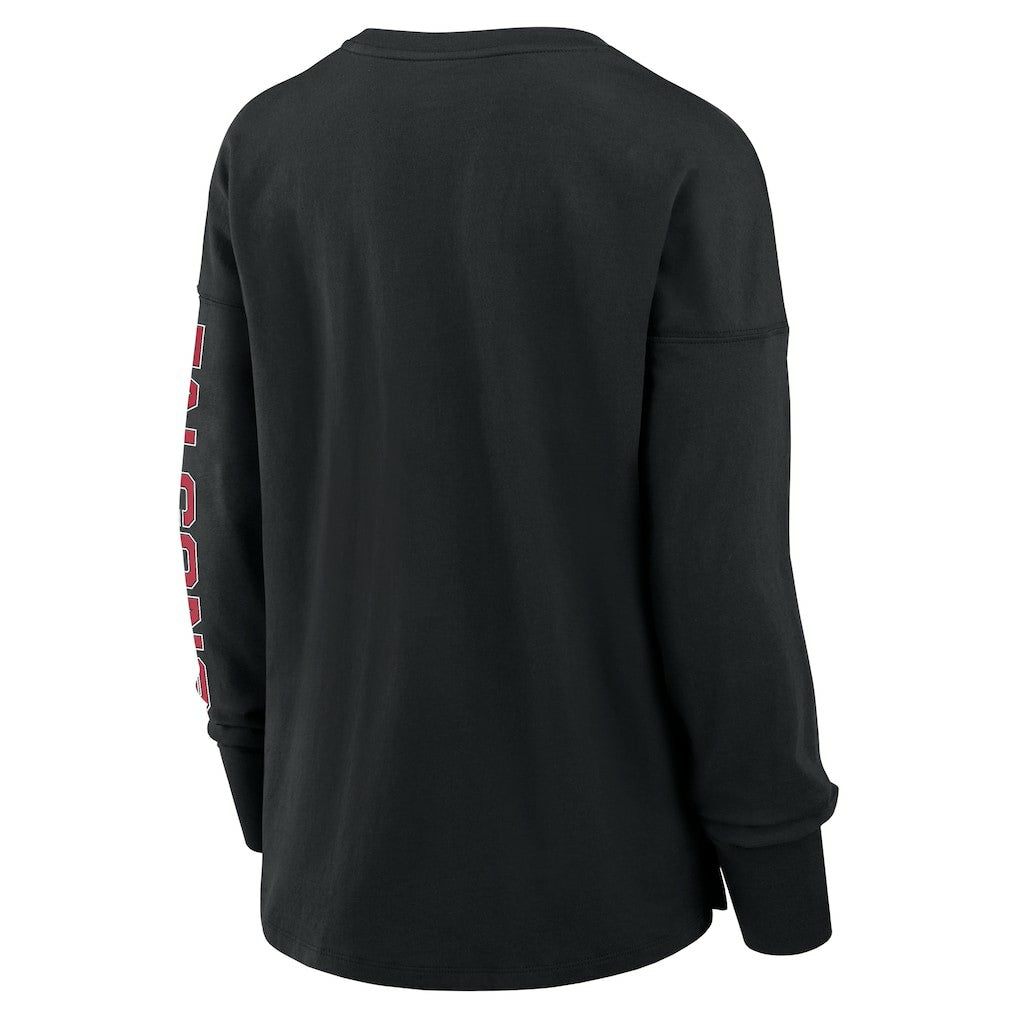 Atlanta Falcons Women's Hometown Legacy Long Sleeve T-Shirt - Black T-shirts