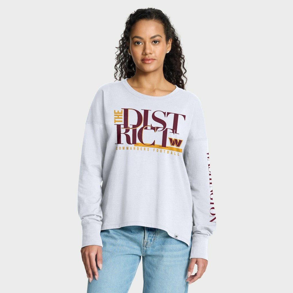 Washington Commanders Women's Hometown Legacy Long Sleeve T-Shirt - White T-shirts