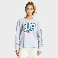 Miami Dolphins Women's Hometown Legacy Long Sleeve T-Shirt - White T-shirts