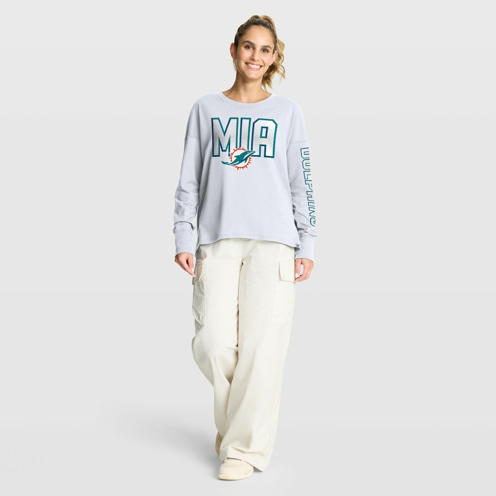Miami Dolphins Women's Hometown Legacy Long Sleeve T-Shirt - White T-shirts