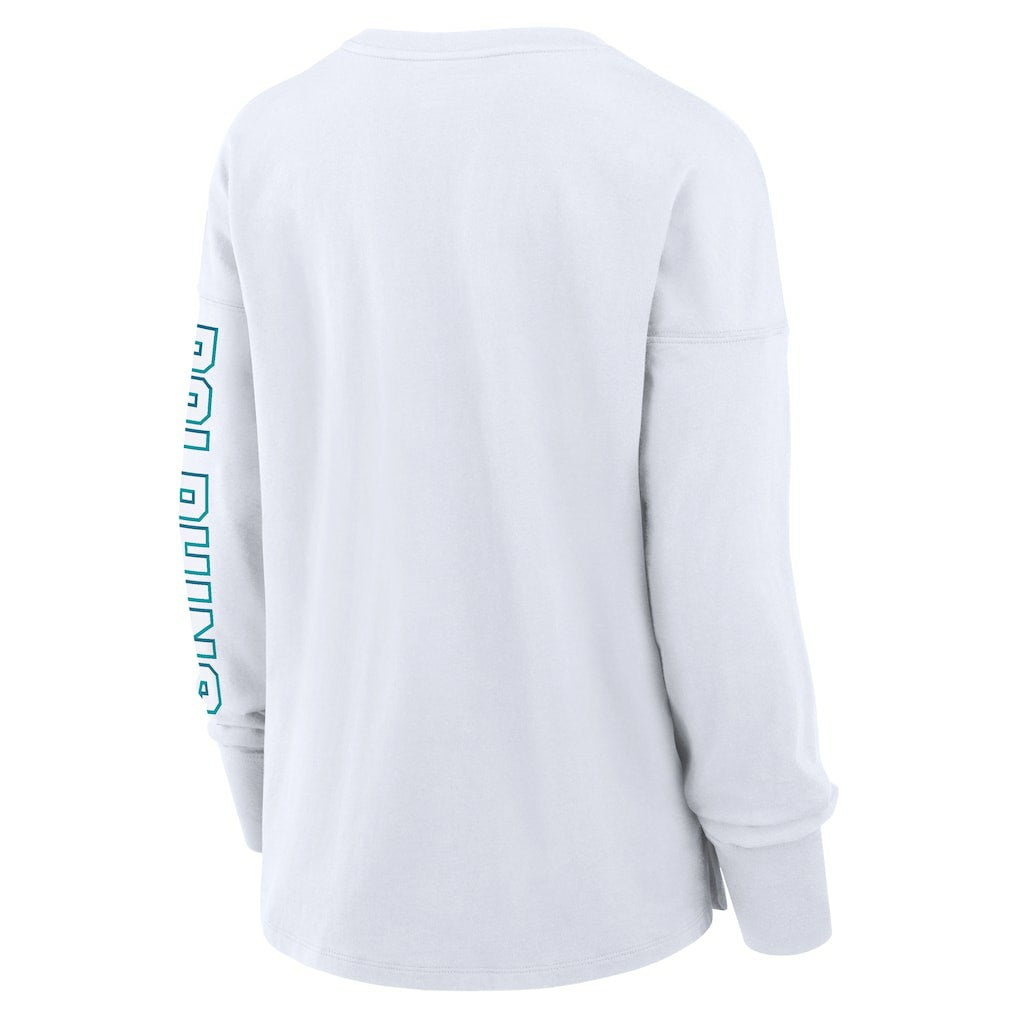 Miami Dolphins Women's Hometown Legacy Long Sleeve T-Shirt - White T-shirts