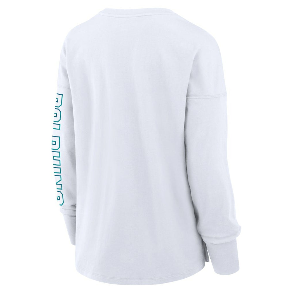 Miami Dolphins Women's Hometown Legacy Long Sleeve T-Shirt - White T-shirts