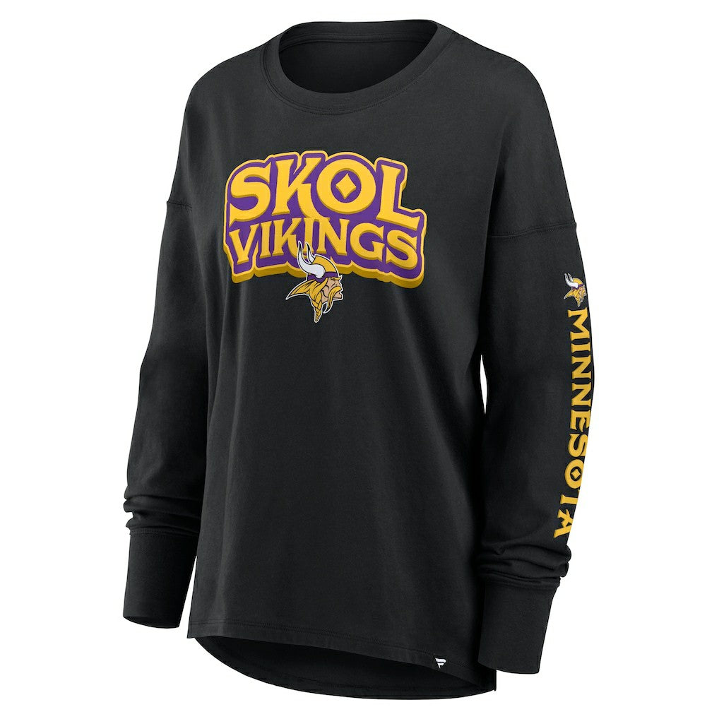 Minnesota Vikings Women's Hometown Legacy Long Sleeve T-Shirt - Black T-shirts
