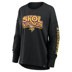 Minnesota Vikings Women's Hometown Legacy Long Sleeve T-Shirt - Black T-shirts