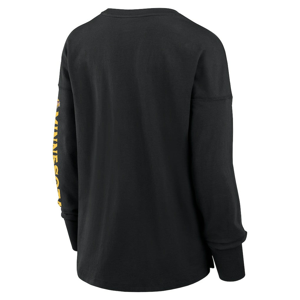 Minnesota Vikings Women's Hometown Legacy Long Sleeve T-Shirt - Black T-shirts