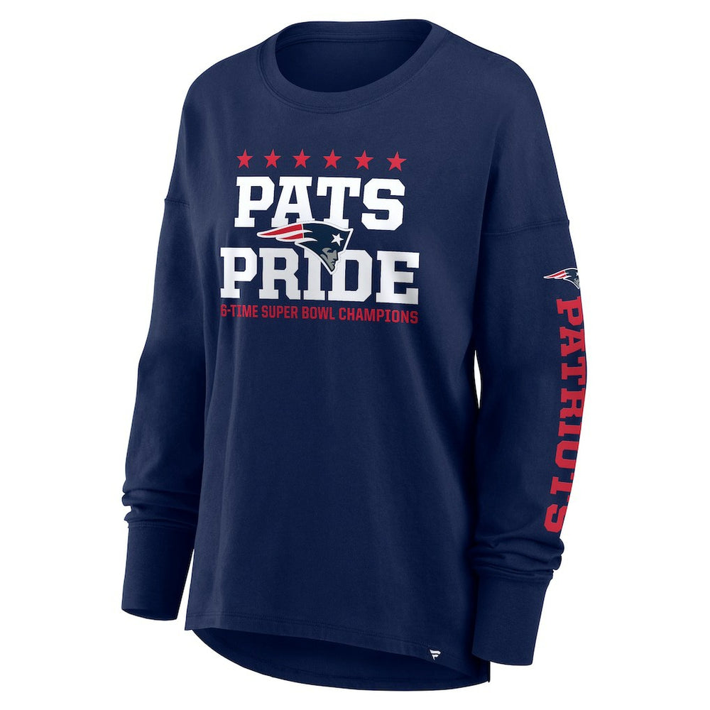 New England Patriots Women's Hometown Legacy Long Sleeve T-Shirt - Navy T-shirts