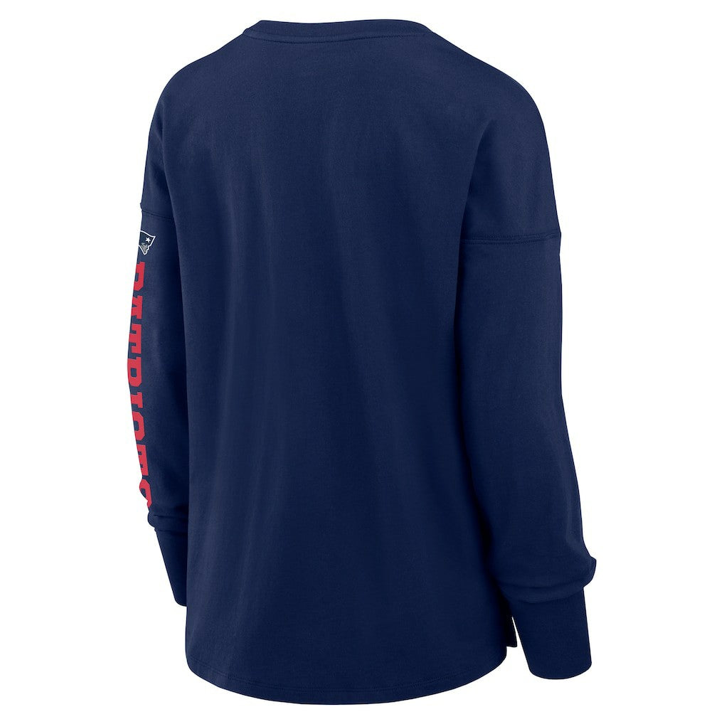 New England Patriots Women's Hometown Legacy Long Sleeve T-Shirt - Navy T-shirts